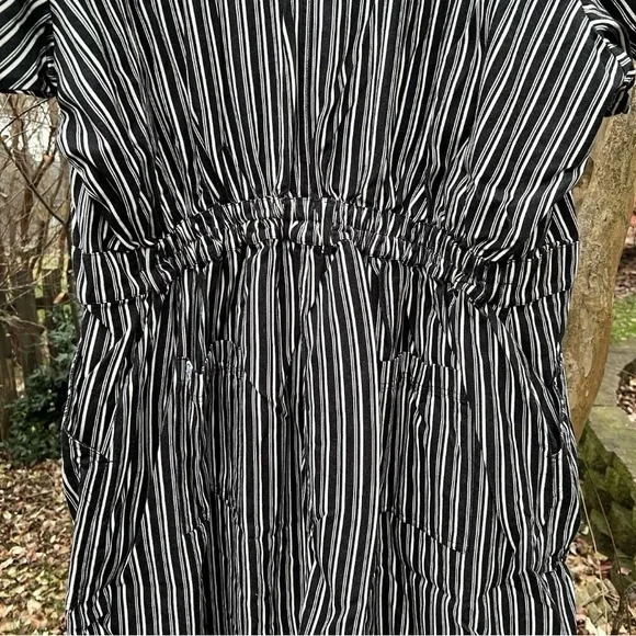 Big Bud Press Frontier Black Stripe Short Sleeve Jumpsuit Size 5XL